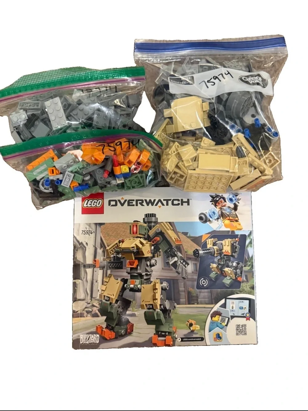 RETIRED LEGO Set Overwatch: Bastion (75974) , Manual, No Box